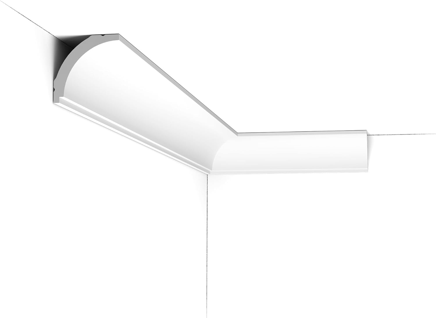 Orac Decor CX109 | High Impact Polystyrene Crown Moulding | Primed White | 2-3/8in Face x 78in Long (9 Pack)