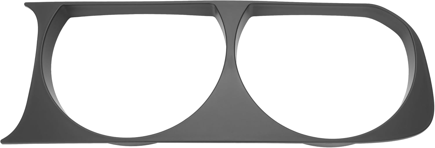 KUAFU Left Headlight Bezel Compatible with 2008-2014 Dodge Challenger Replacement for 68051527AA Headlamp Cover Trim Ring Plastic(ABS) Painted Driver Side