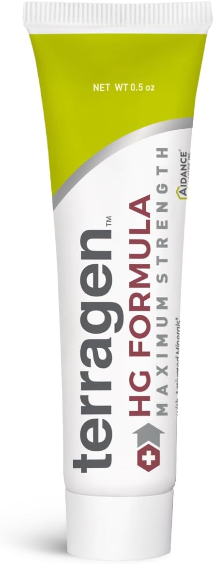 Terragen HG Formula MAX by terrasil, Fast Soothing Natural Treatment Cream for Genital Sores & Effective Outbreak Support, for Men and Women (14g)