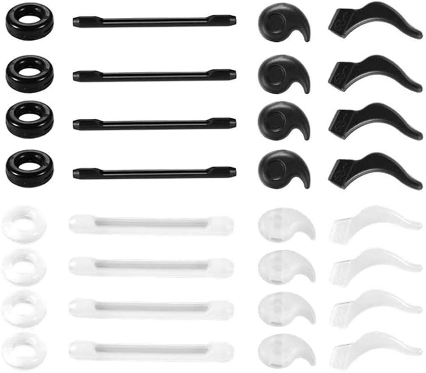 16 Pairs Eyeglasses Retainers, Premium Silicone Anti-Slip Eyeglass Holder, Comfort Ear Grip Hooks Protectors for Spectacle Sunglasses Reading Glasses Eyewear