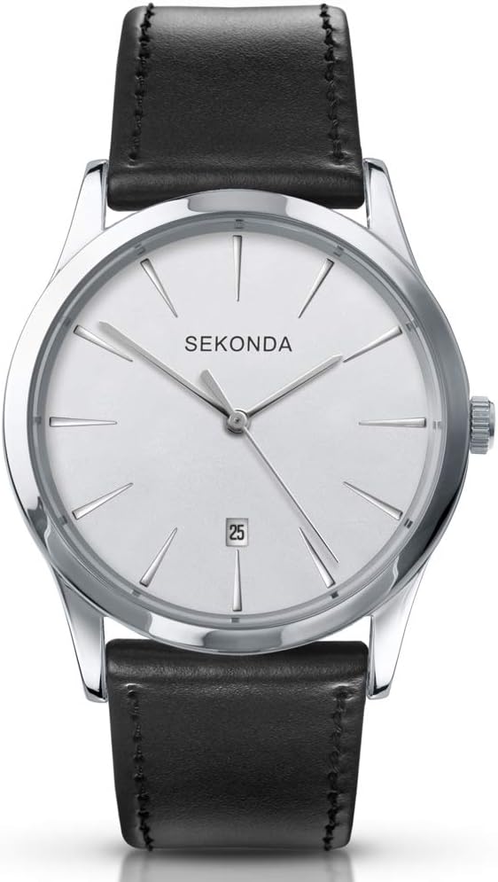Sekonda Men's Quartz Watch with Analogue Display and Leather Strap
