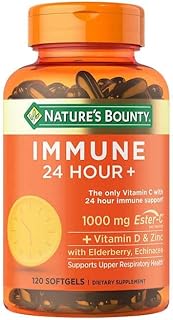 Nature S Bounty 24 Hour Daily Immune Support Vitamin C with Zinc and Vitamin D, 120 Softgels