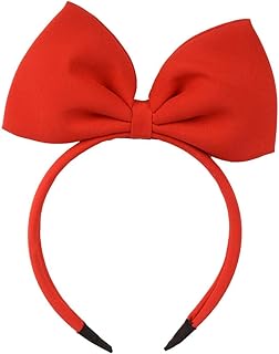 Hair Band Bow Headbands Headdress for Women and Girls, Perfect Hair Accessories for Party and Cosplay (Red)