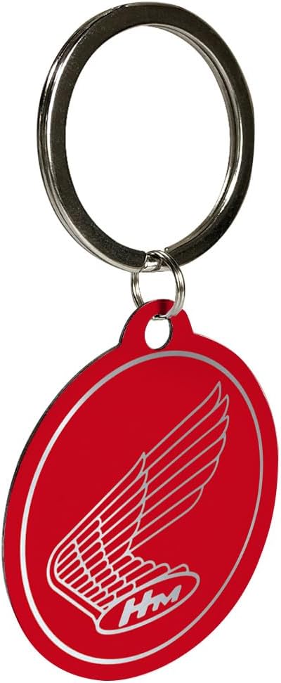 Nostalgic-Art Honda Metal Keychain, Red Logo, Vintage Design, Officially Licensed Product