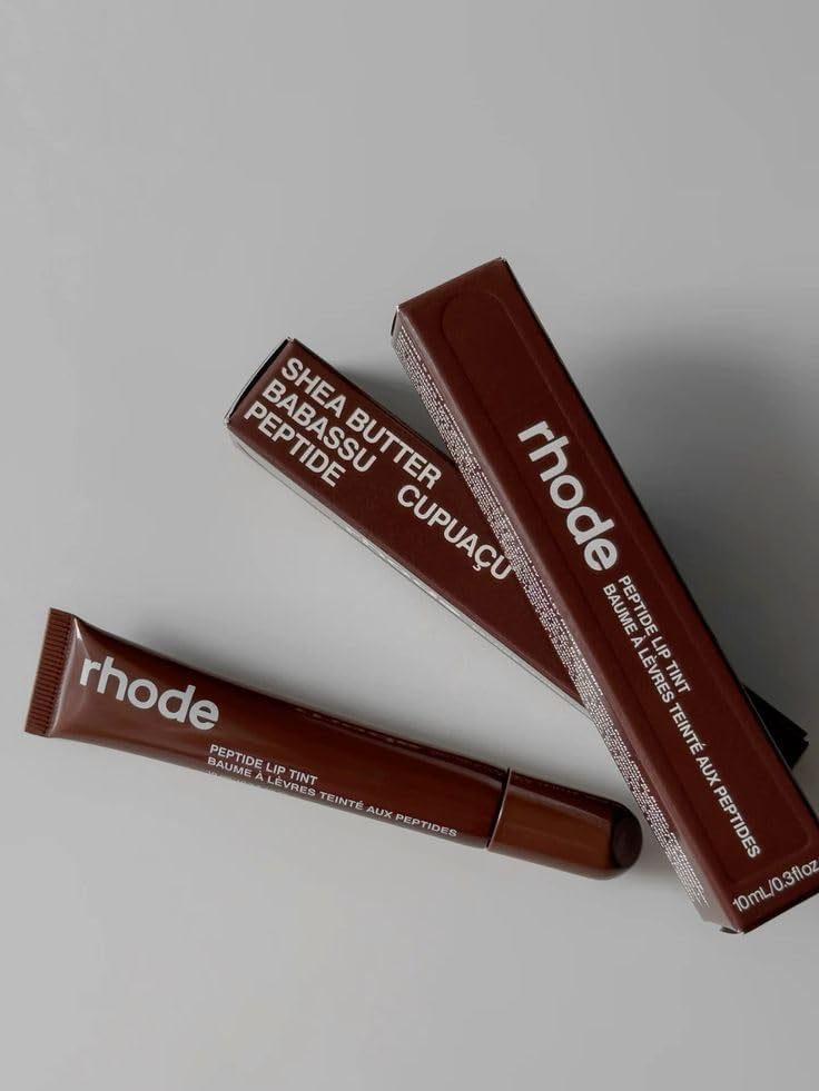 Rhode Peptide Lip Tint Espresso Rich Brown 10ml / .3 fl oz Lip Tint, Sheer Buildable Color, Glossy Finish, 0.3 fl oz