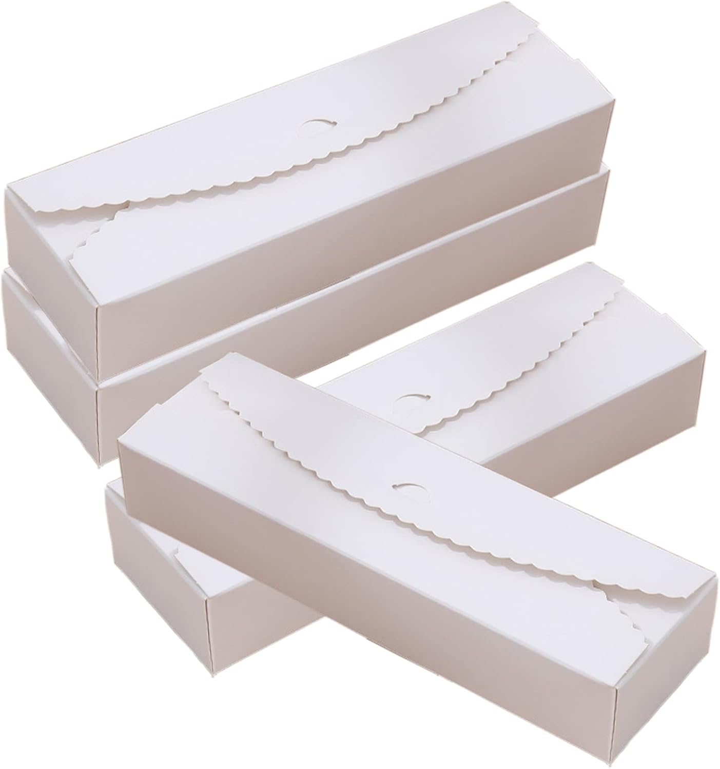 Allbusky 30PCS Paper Candy Boxes, DIY Wedding Favour Boxes, Party Gift Boxes, Paper Treat Boxes for Biscuits Cookies Desserts Pastries Chocolates Mooncake Handicrafts Christmas Wedding Party Favors