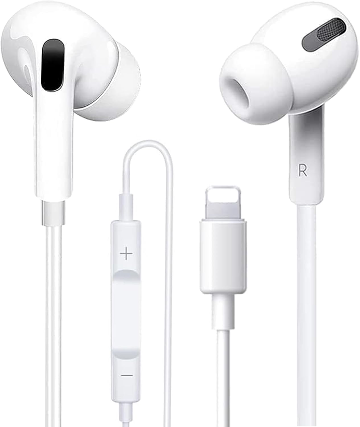 Epiken Wired Earhoe for iPhoe, Noie Iolatig Earud with Cale, Builti Mic ad Volume Cotrol, Comatile with iPhoe 1413121187 Pro MaxXXSSE, Suort All