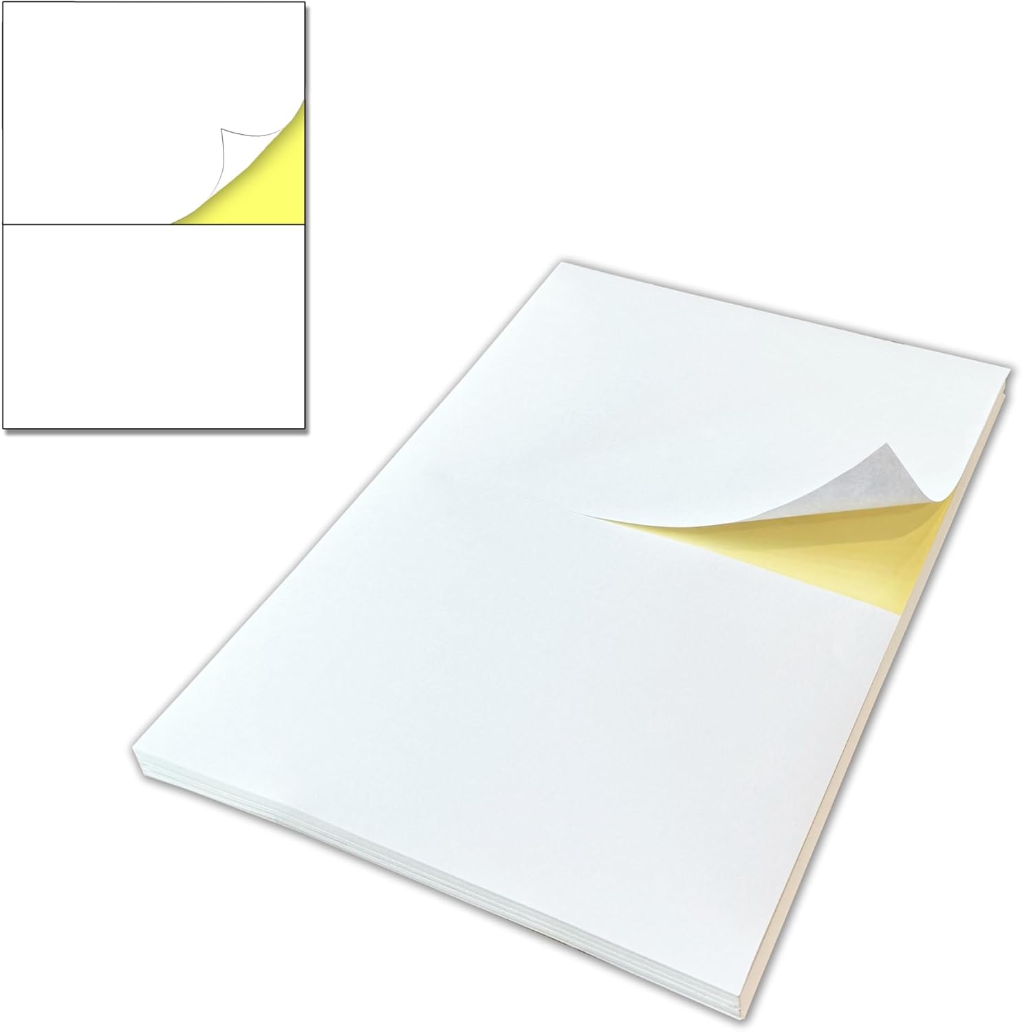 15 Sheets, 30 Pieces - Large Sticky Labels Stickers for Printing A4, for Storage Boxes - 2 per Sheet, 210 x 148.5mm (A5)