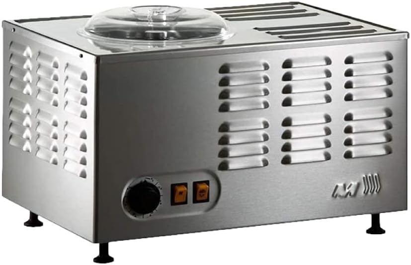 Musso Pola Stella 5030 Homemade Ice Cream Maker | 1.5l of Ice Cream in 30min | Italian Ice Cream Machine for Home | Vegan or Sugar-free Ice Cream, Gelato, Sorbet, Slush Maker | Sturdy & Easy to Use