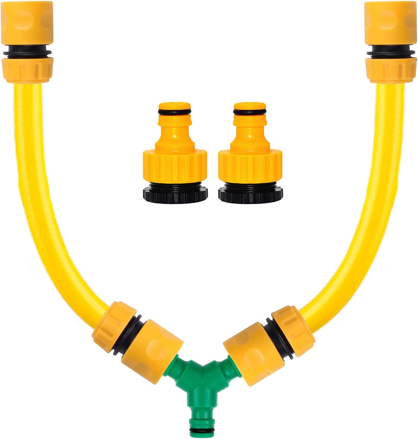 Outdoor Tap Temperature Mixer, Hot & Cold Water Mixer, Hose Quick Connector, Y Splitter for Dog Shower, Car, Bike Wash