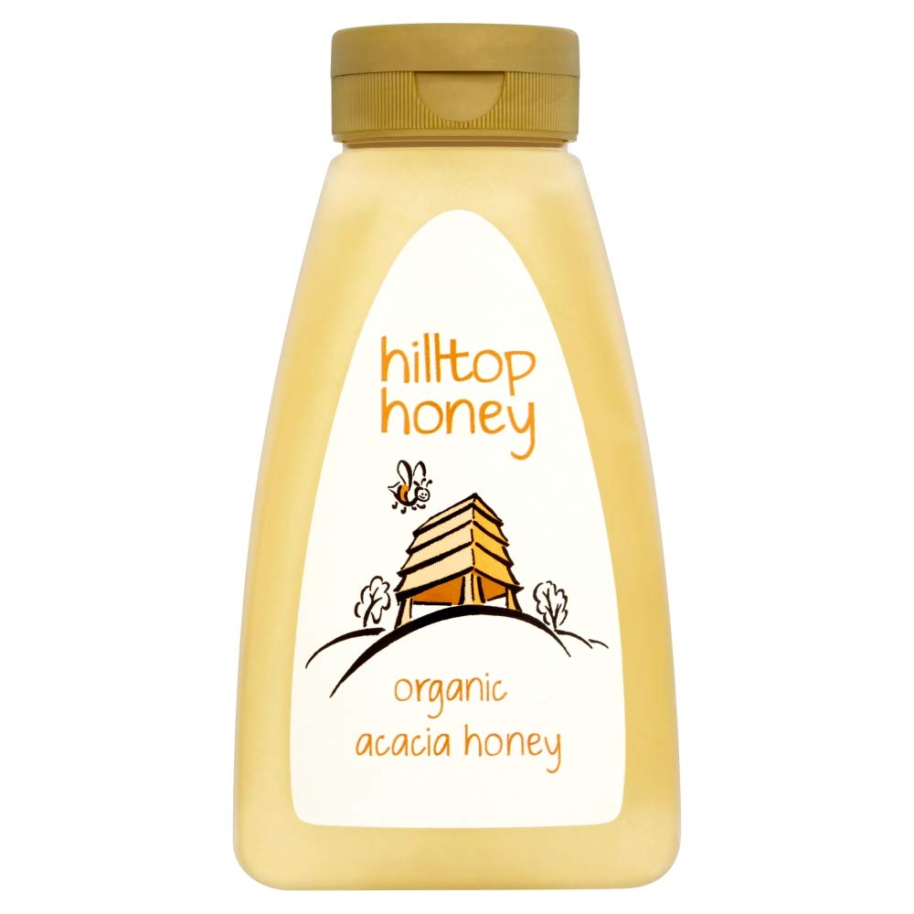 HILLTOP HONEY Organic Raw Acacia Honey, 340 GR