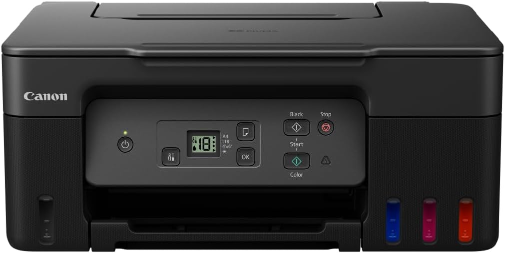 Canon PIXMA G2570 Series - All-in-One MegaTank Printers, Copier & Scanner for Home Use with LED Display | USB Connectivity | Canon Printer Home Printers