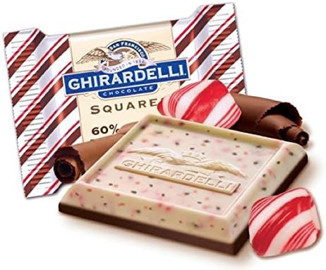 GHIRARDELLI Dark Peppermint BARK Chocolate Squares (20)