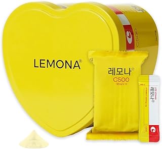 LEMONA Official Vitamin C 500mg, Immune Support Supplement On-The-Go Vitamin c Individual Packets B6, B2, 120 Sticks Easy to Take Daily Energy Boost Korean Food Lemon Flavored (70*2g)