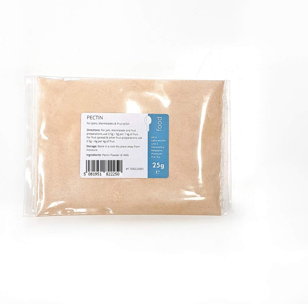 Pectin Powder 25g - Perfect for Jams, Chutneys, Fruit Marmalade, Jelly & Cakes. Pure Food Grade Pectin