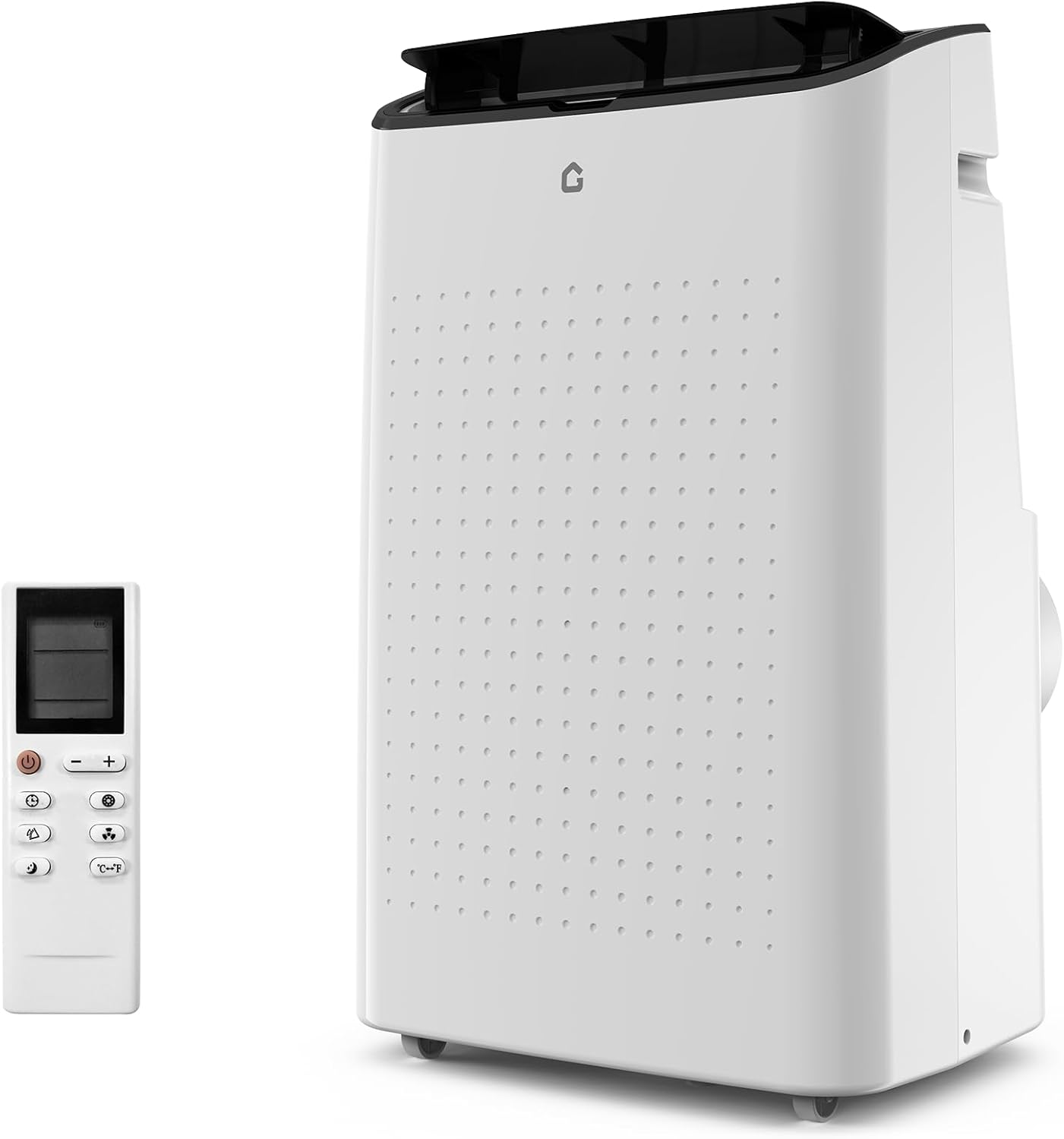 14000 BTU Portable Air Conditioner - 4-in-1 Cooling, Dehumidifier, Fan & Sleep Mode, Quiet AC Unit for Rooms up to 750 Sq.Ft, 24H Timer, Remote & Window Kit Included, Black Cover