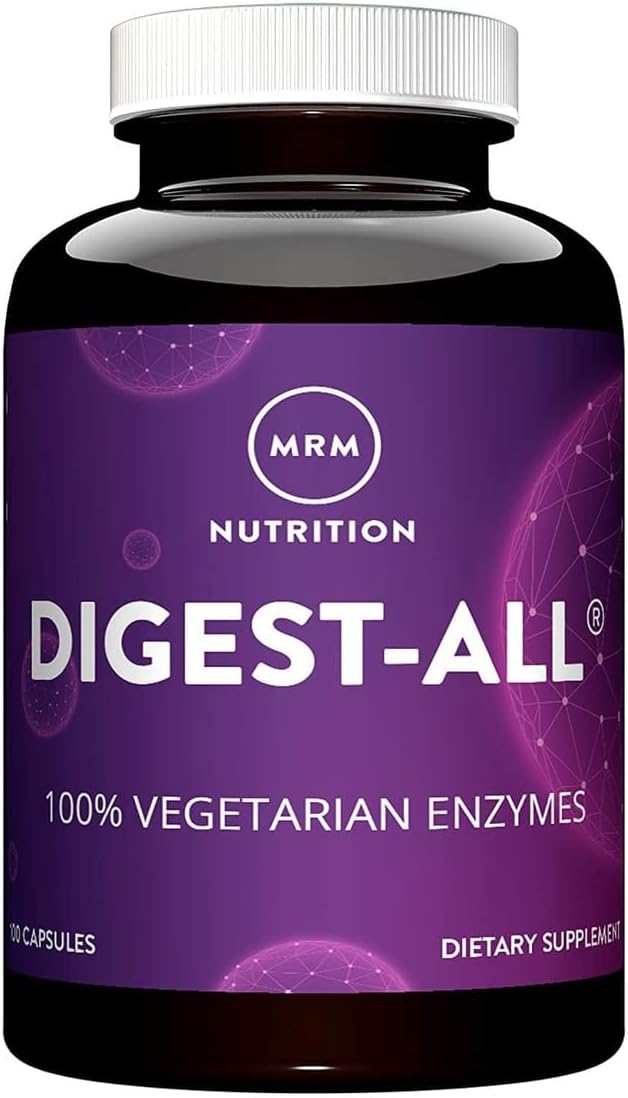 MRM Nutrition Digest-All® | Digestive Enzymes | 100 Capsules | Supports Digestion & Nutrient Absorption | Lactase, Amylase & Lipase | Relieves Bloating & Gas | Gluten-Free | GMP Certified