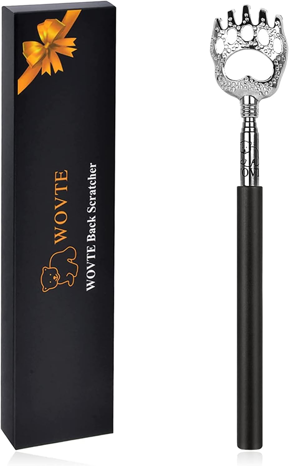 WOVTE Bear Claw Extendable Back Scratcher for Men Women, Stocking Stuffers for Adults Men, Mothers Day Fathers Day Birthday Christmas Gifts for Men Women Mom Dad Husband