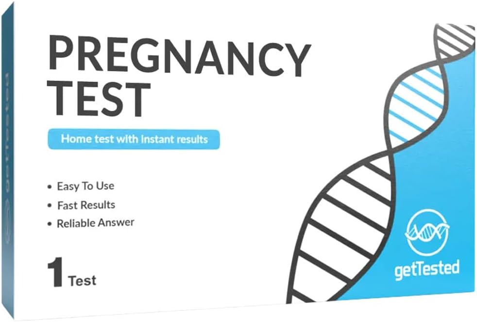 Pregnancy Test (1 Test), at-Home-Test, Measures Increased hCG Levels in Urine.