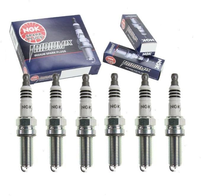 6 pc NGK Iridium IX Spark Plugs compatible with Honda Pilot 3.5L V6 2009-2019