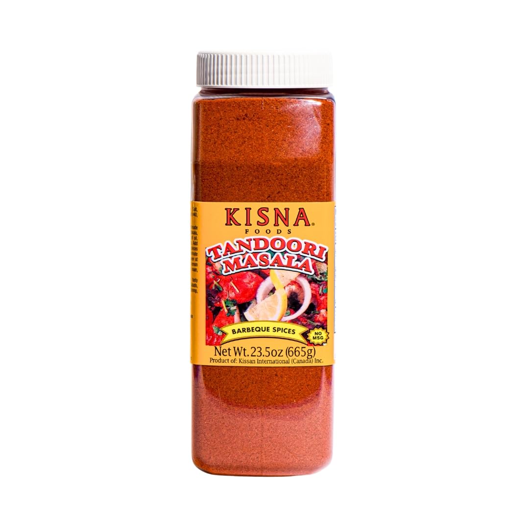 Kisna Tandoori Masala 23.5oz (665g) ~ Quick & Easy Authentic Indian Spice Blend for Vegetarian & Non-Vegetarian Cooking
