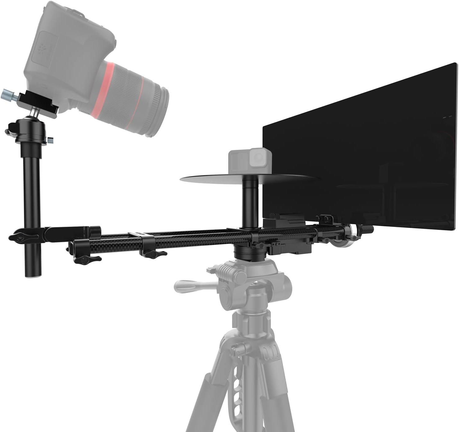 DF DIGITALFOTO 360 Photo Booth, Motorized Rotation Platform, 360 Video Professional Photography Turntable Mounting on Tripod, Video Booth for Unboxing Commercial Video, Bullet-Time(V360 EVO)