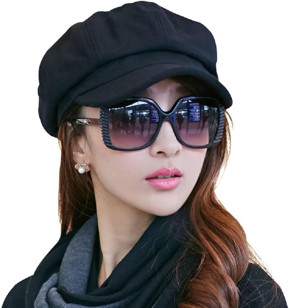 Comhats Wool Fashion Newsboy Hats for Women Winter Warm Pageboy Cabbie Cap Beret