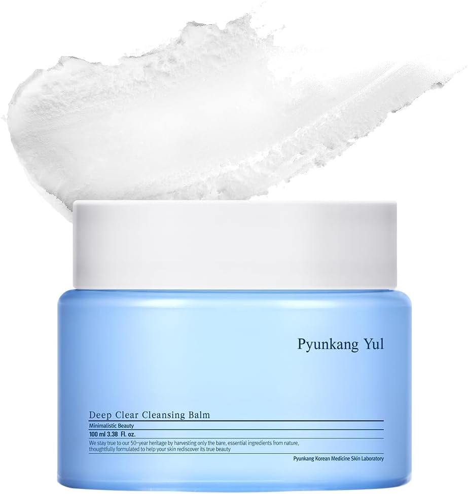 [PKY] Pyunkang Yul Deep Clear Cleansing Balm, All in One Facial Cleanser for Heavy Makeup Removal, Moisturized Finish with Plant Based Oil, Korean Skincare (3.38 Fl.Oz, 100ml)