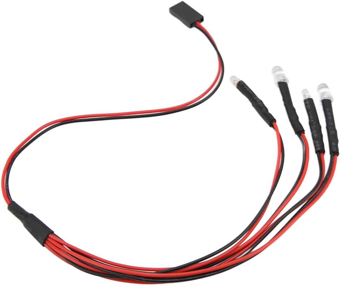 Remote & App Controlled Vehicle Parts,4 LED RC Car LED Light RC Car Upgrade Parts for AXIAL AXIAL SCX24 1/24 Remote Control Car