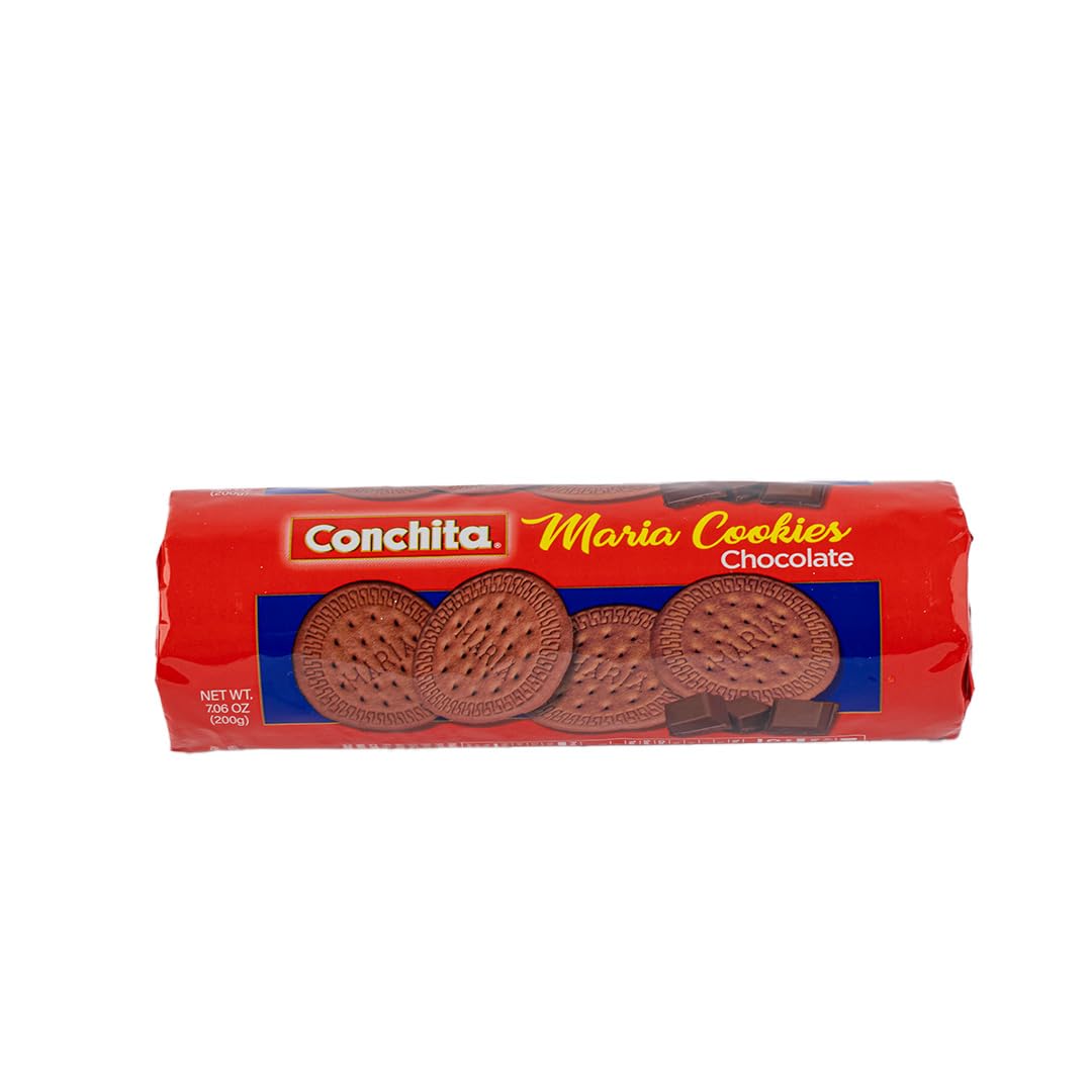 Conchita Chocolate Maria Cookies - Versatile Snack, Dessert, or Breakfast Food - 7.06 oz (Pack of 1)