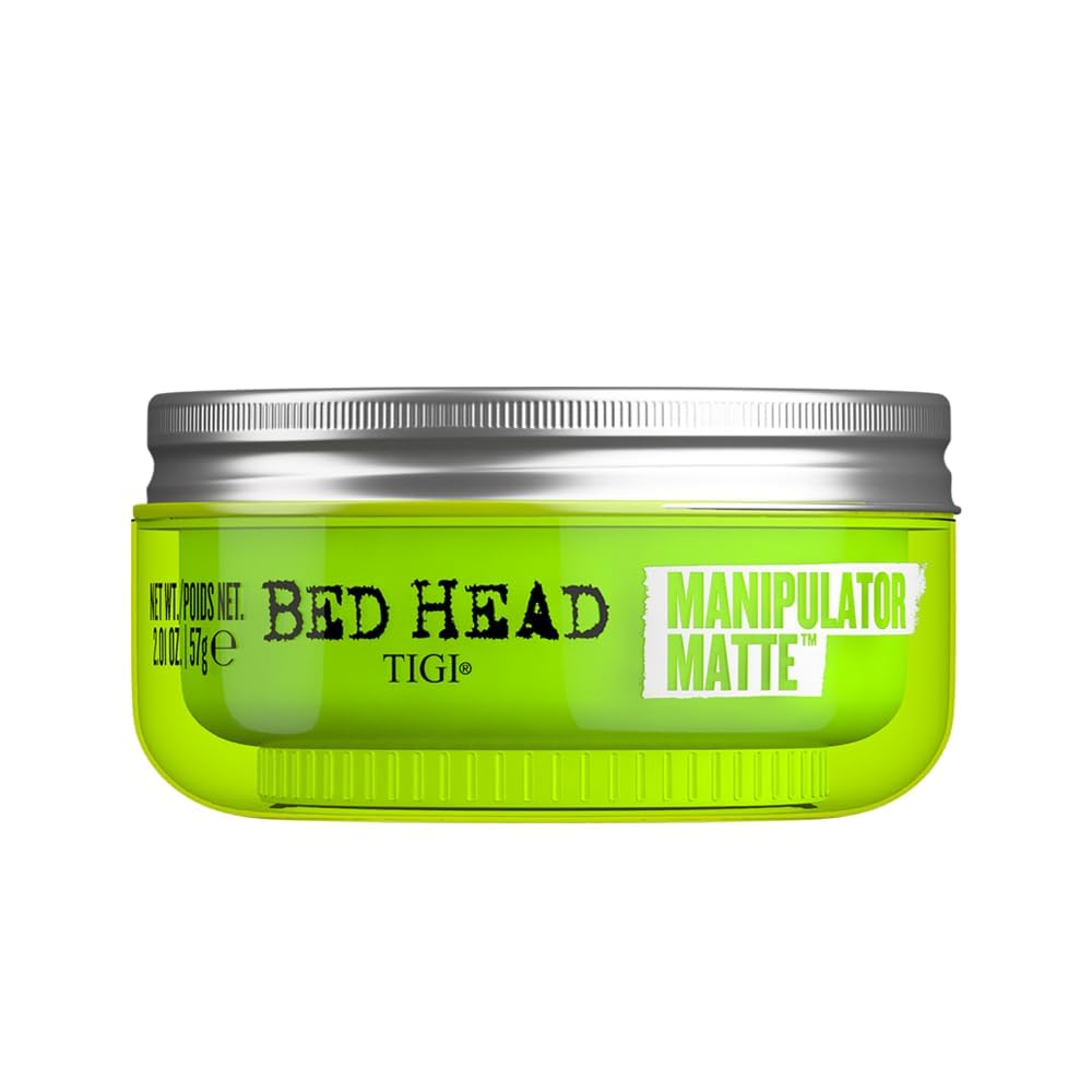TIGI Bed Head Manipulator Matte Hair Wax, Strong Hold Sculpting and Styling Paste for Short to Medium Hair, 2.01 oz | Matte, Paste