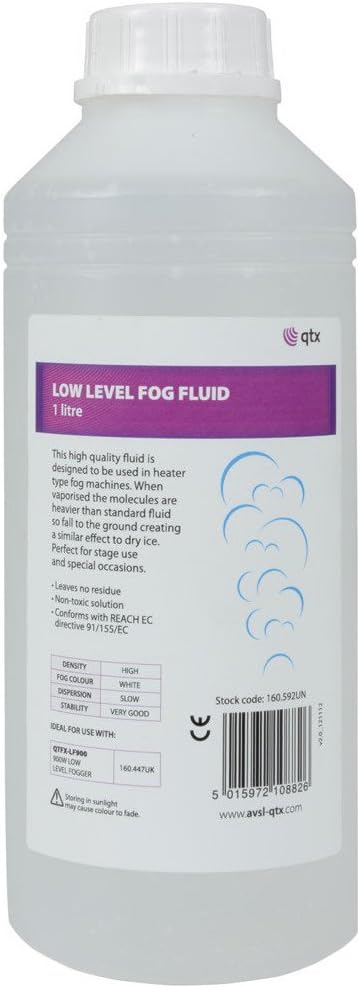 QTX | Low Level Fog Fluid Non-Toxic & Water-Based | 1 Litre