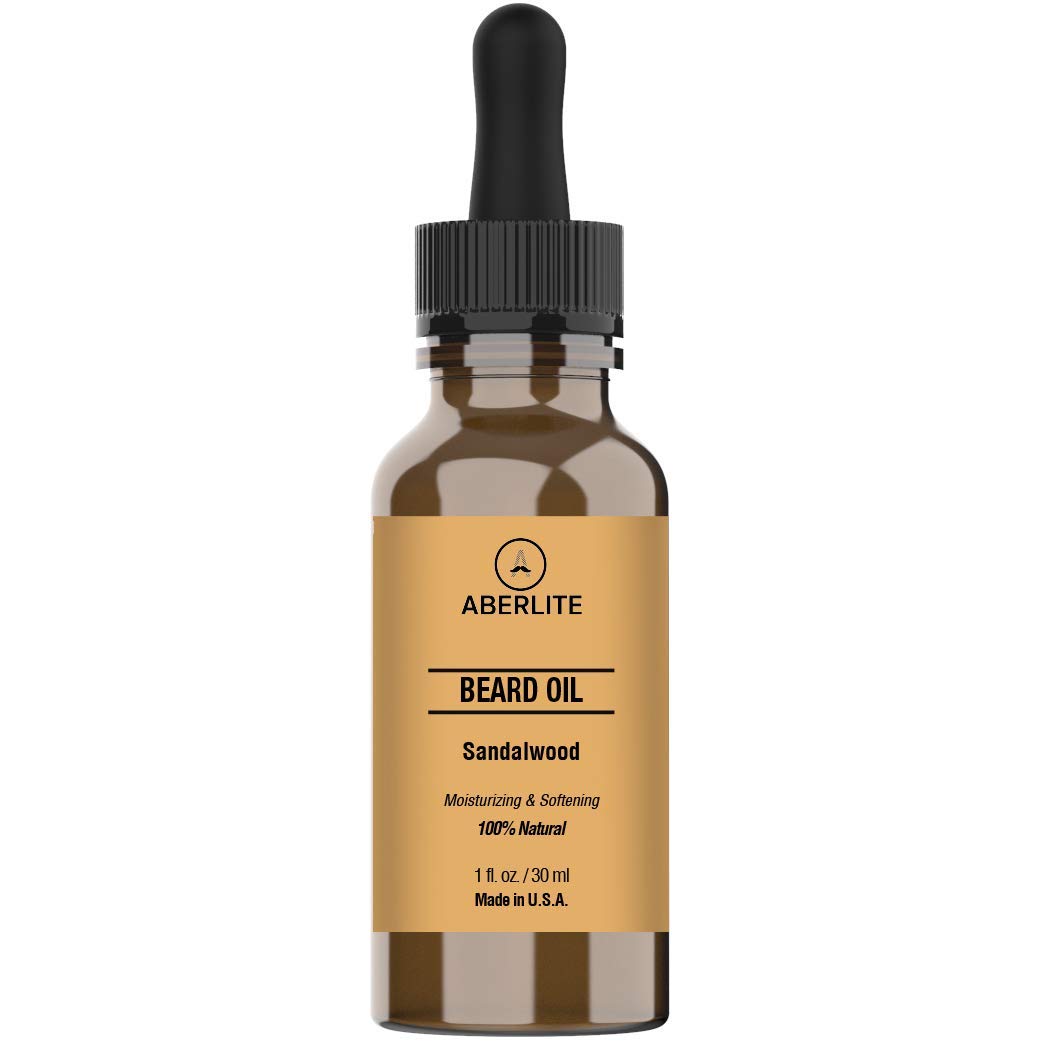 Aberlite Beard Oil For Men Growth Products - Beard Growth Oil And Moisturizer - Beard Conditioner And Oil - Softens & Moisturizes - For Thick Coarse Hair - Great For Black Men