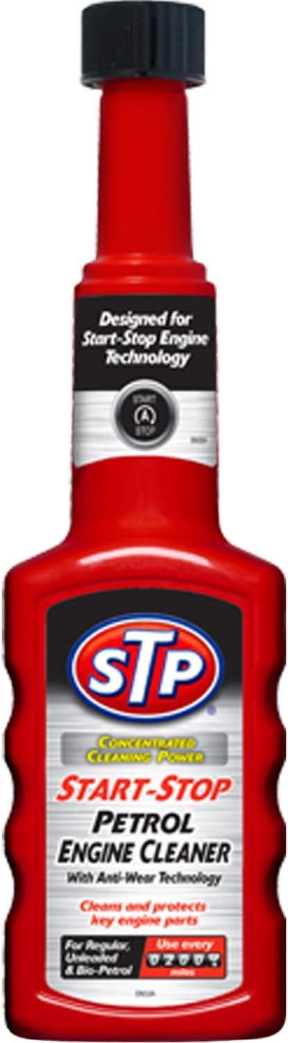 STP Start Stop Petrol Engine Cleaner 200 ml, Cleans and Protects Key Engine Components, Reduces Fuel Consumption and Emissions, Mechanical Car Cleaning Products, Made in the UK