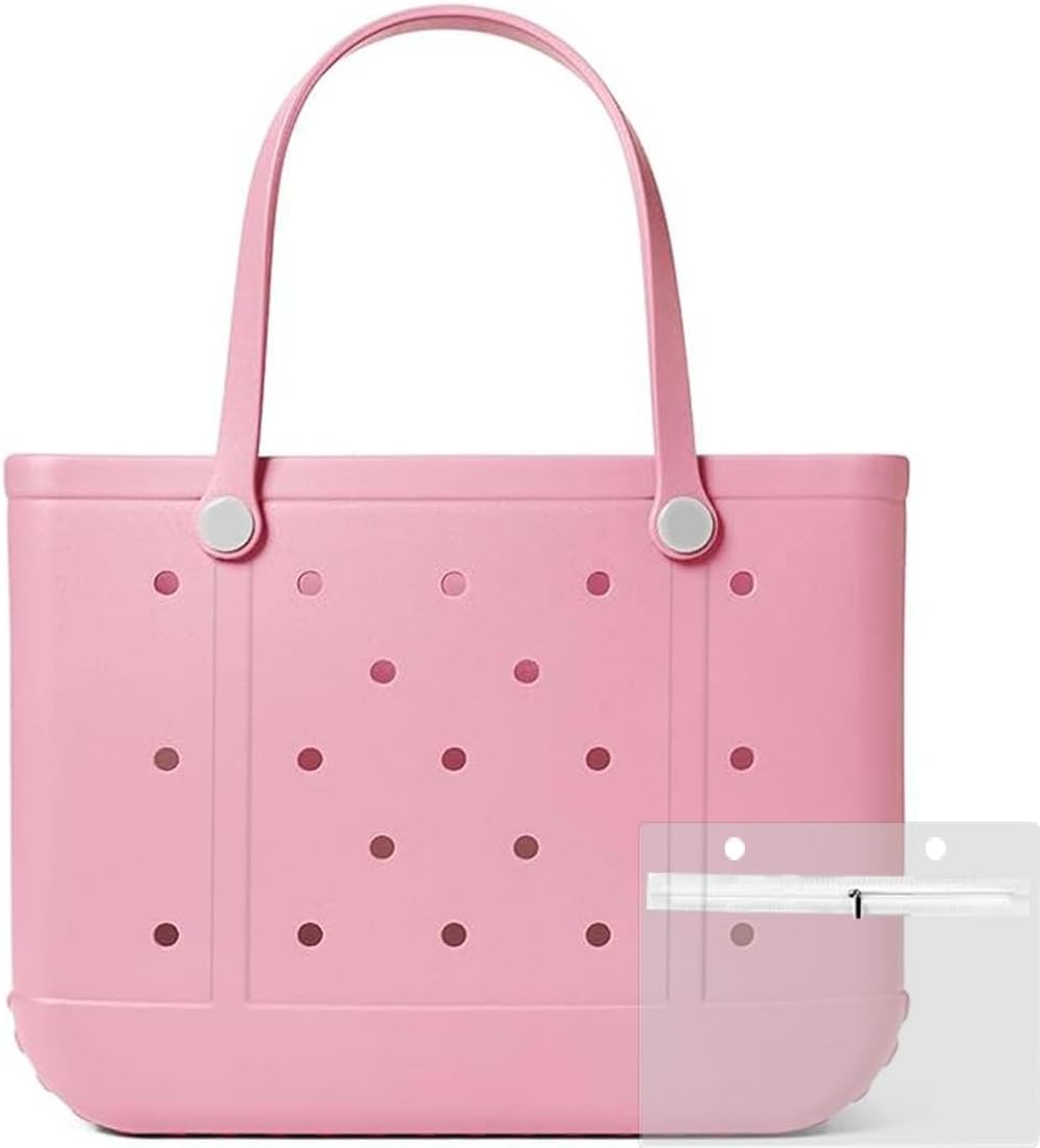 Extra Large Rubber Tote Bag for Women & Men, Waterproof Lightweight Travel X-Large Beach Bag for Boat & Pool