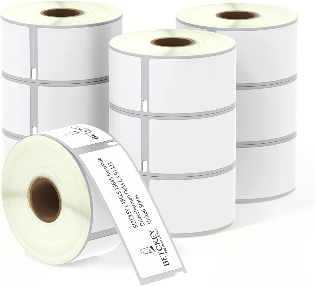 BETCKEY - 10 Rolls 99012 Self-Adhesive Labels Compatible with DYMO S0722400, 36mm x 89mm, 2600 Large Address Labels Compatible with DYMO LabelWriter 450, 4XL, NOT Fit 550 or 5XL