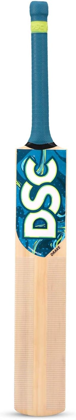 DSC Drake Cricket Bat For Mens and Boys (Beige, Size - 5) | Material: Kashmir Willow | Lightweight | Free Cover | Ready to play | For Intermediate Player