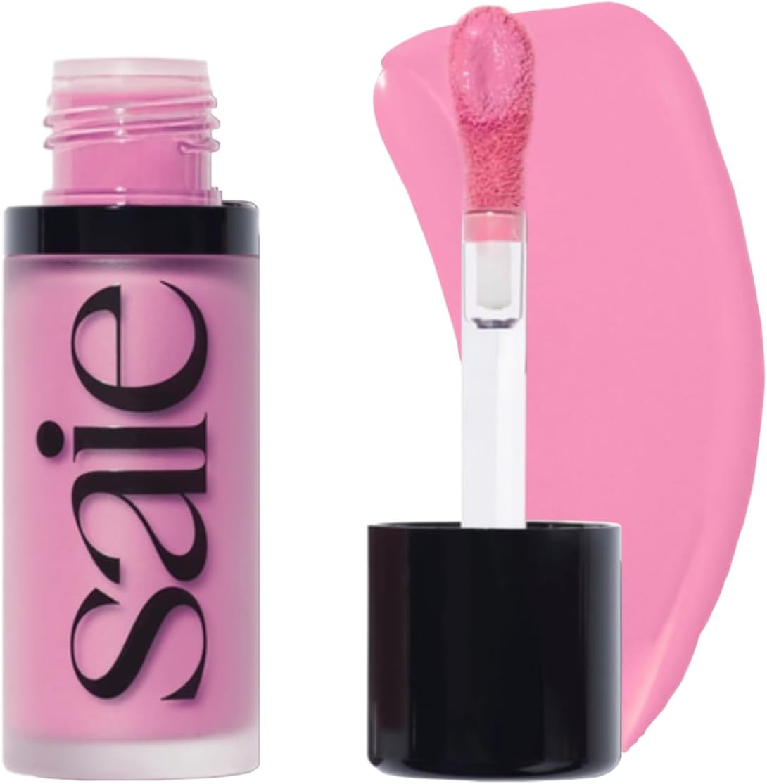Saie Rouge Tau - Liquid Router, Lightweight with a Blendable Cream Finish, Assembleable, Cheek Colour, Dew with Makeup Applicator for Foot, Pink, Cold Baby (120g)
