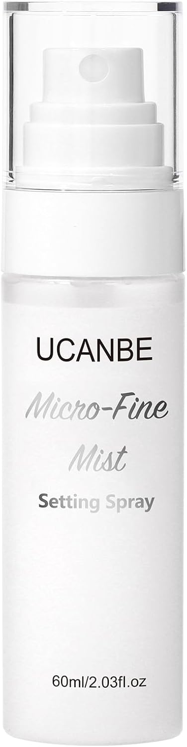 UCANBE Dewy Setting Spray for Makeup, Long Lasting Hydrating Make Up Finishing Mist for Face, Micro-Fine Mist Fixing Spray for Radiant Glow Finish, Lightweight & Waterproof for up to 16 Hours Wear