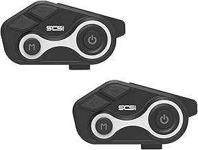 Motorcycle Bluetooth Intercom 1000m 2 Riders Motorbike Helmet Communication System Headset Universal Wireless Interphone (Waterproof/Handsfree/Stereo Music/GPS/FM/2 Pack)
