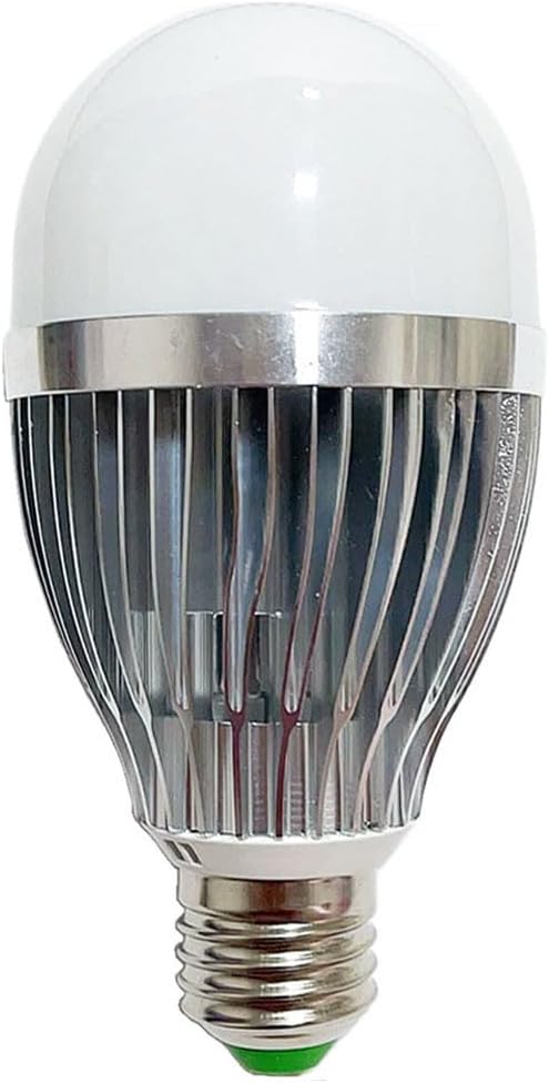 E26 Infrared LED Bulb, 180 Degree Wide Angle, E27 9-LEDs Infrared Light, for Night Vision IR Illuminator Light, for CCTV Security Cameras (940nM Invisible)