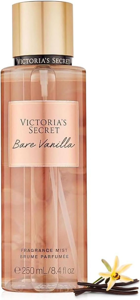Victoria Secret Bare Vanilla Fragrance Mist 250ml – Creamy Vanilla & Cashmere Body Spray | Soft, Warm Scent | Long-Lasting Mist for Women | Ideal for Daily Wear or Gifting