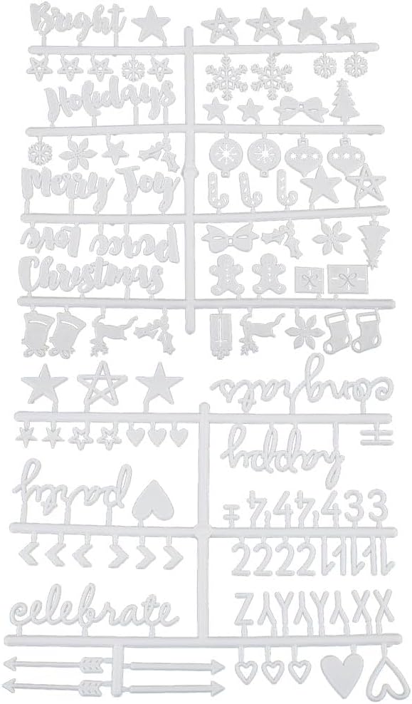 GORGECRAFT 127Pcs 2 Styles Felt Message Board Accessories Boards Plastic Letters Word Sign Changeable Characters Set Numbers Symbols Creative Home Goods for Quotes Notes Announcement Office Decor