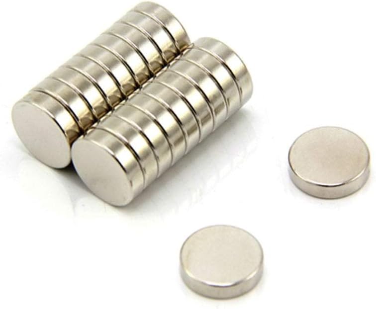N35 Neodymium Magnet for Arts, Crafts, Model Making, DIY, Hobbies, Office, and Home - 12mm dia x 3mm thick - 2kg Pull - Pack of 20