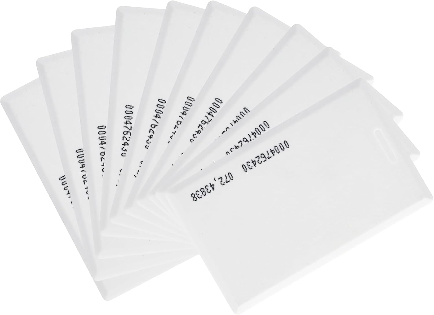 RFID Cards for Time Clock H1 H2 H3-125KHz RFID Proximity Employee Thick Badges Cards for NGTeco Time Clock TC1 MB1 MB2 (10 Pack)