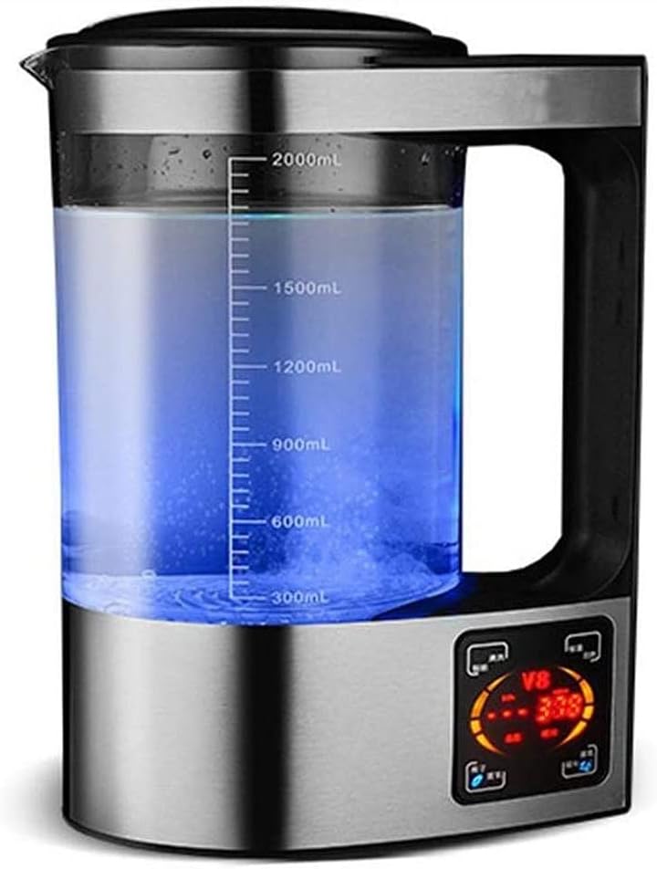 StanSport 2L Rich Hydrogen Water Ionizer Machine, Portable Electric Kettle, Hydrogen Rich Water Bottle, Health Household Cup
