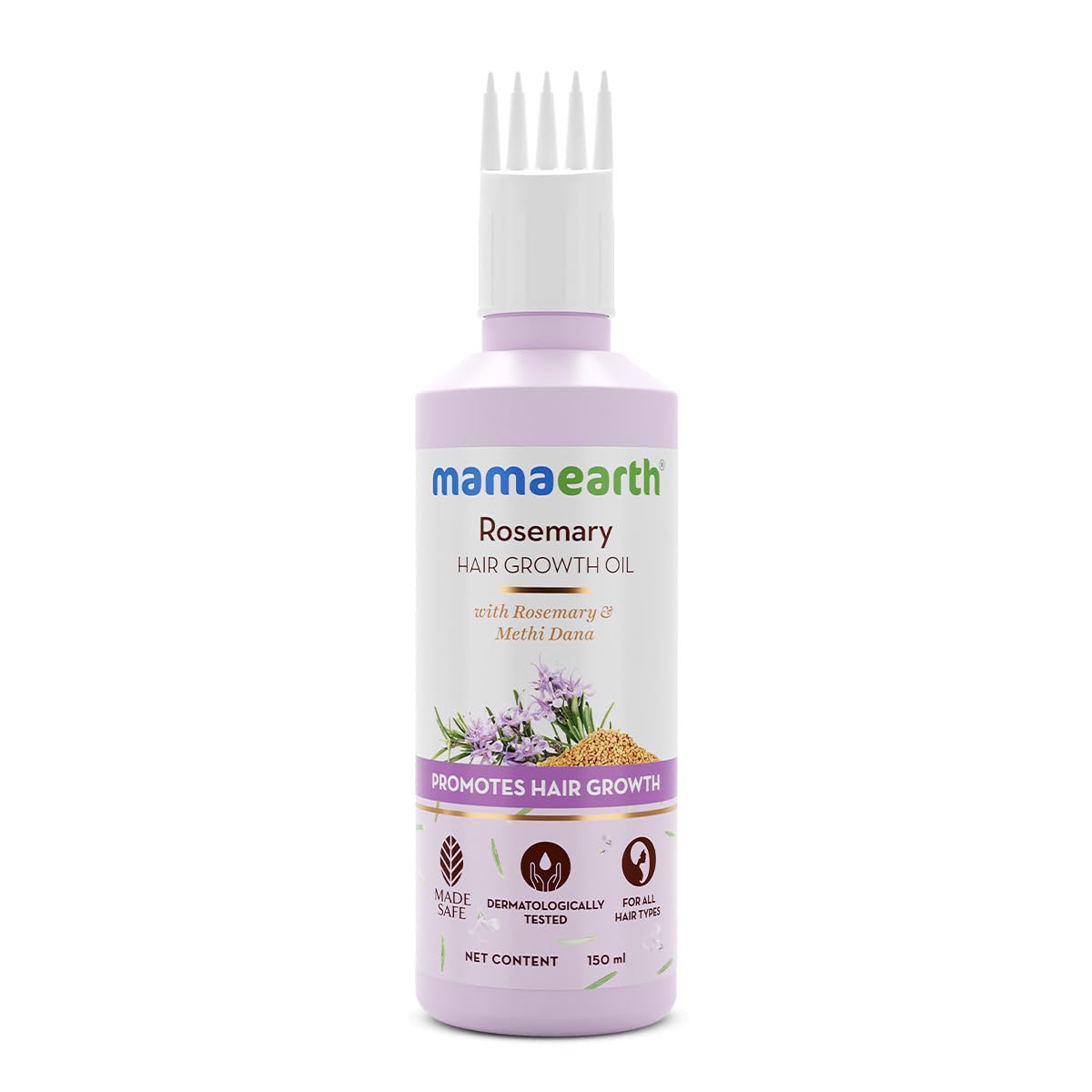 Mamaearth Rosemary Hair Oil with Rosemary & Methi Dana 150ml (5.07 Fl Oz)