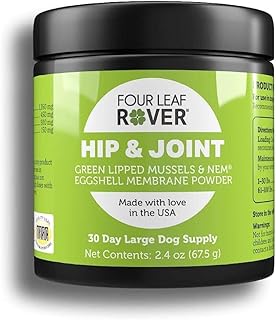 Hip & Joint - Mobility & Joint Support with Glucosamine and Chondroitin for Dogs, 2.4 oz - 22 to 60 Day Supply, Depending on Dog’s Weight - Vet Formulated - Easy to Mix - Delicious