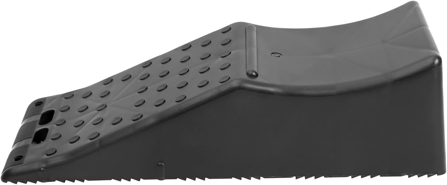 MaxxHaul 50979 Tandem Trailer Ramp (1Pc) – 5.5" Lift Height, 20,000 lbs Capacity, Non-Slip Durable PP Construction – Ideal for RVs, Campers, Trailers, and Tire Maintenance