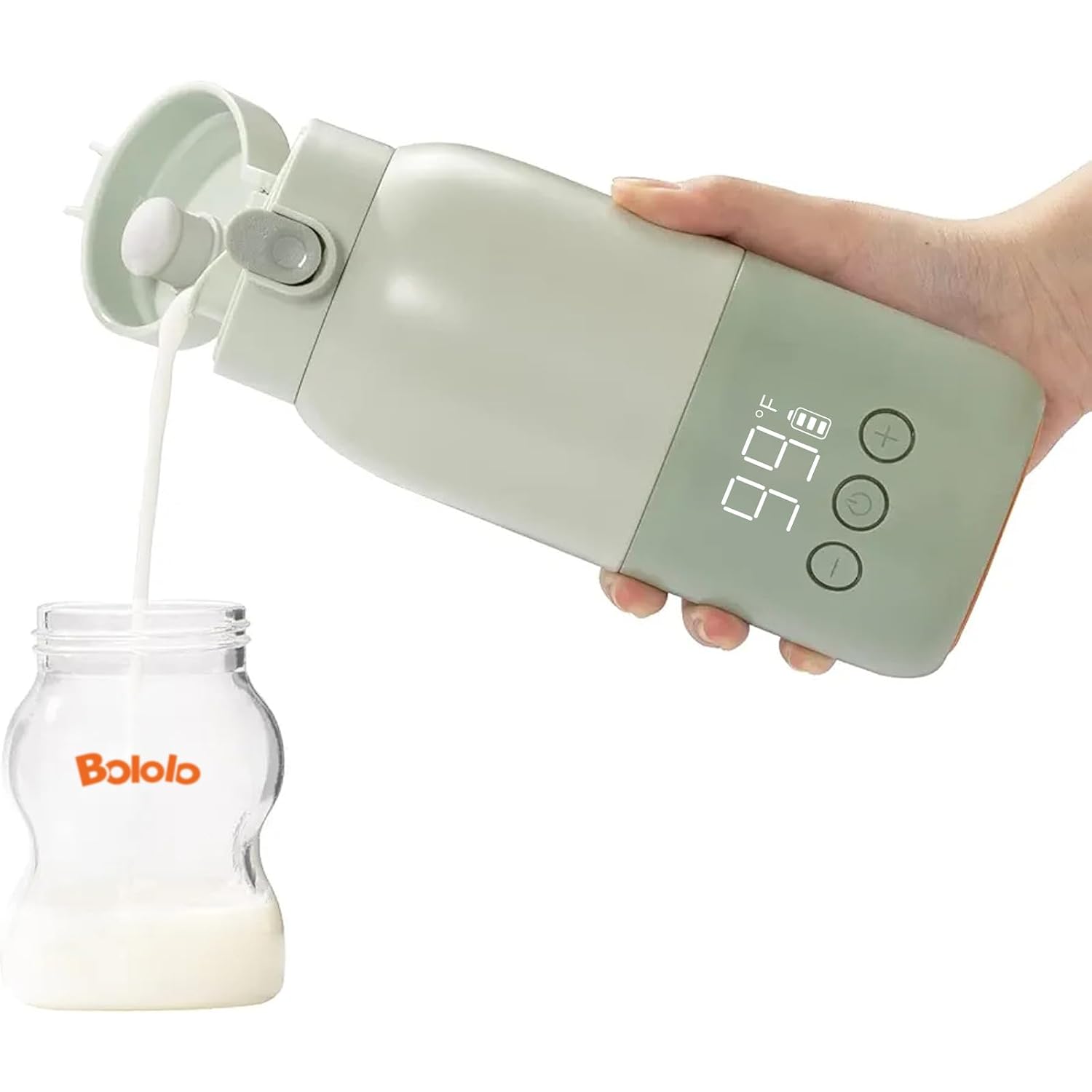 BOLOLO Portable Bottle Warmer, 10oz Breastmilk & Formula Heater for Travel